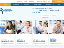 Tablet Screenshot of kinesiologue.com